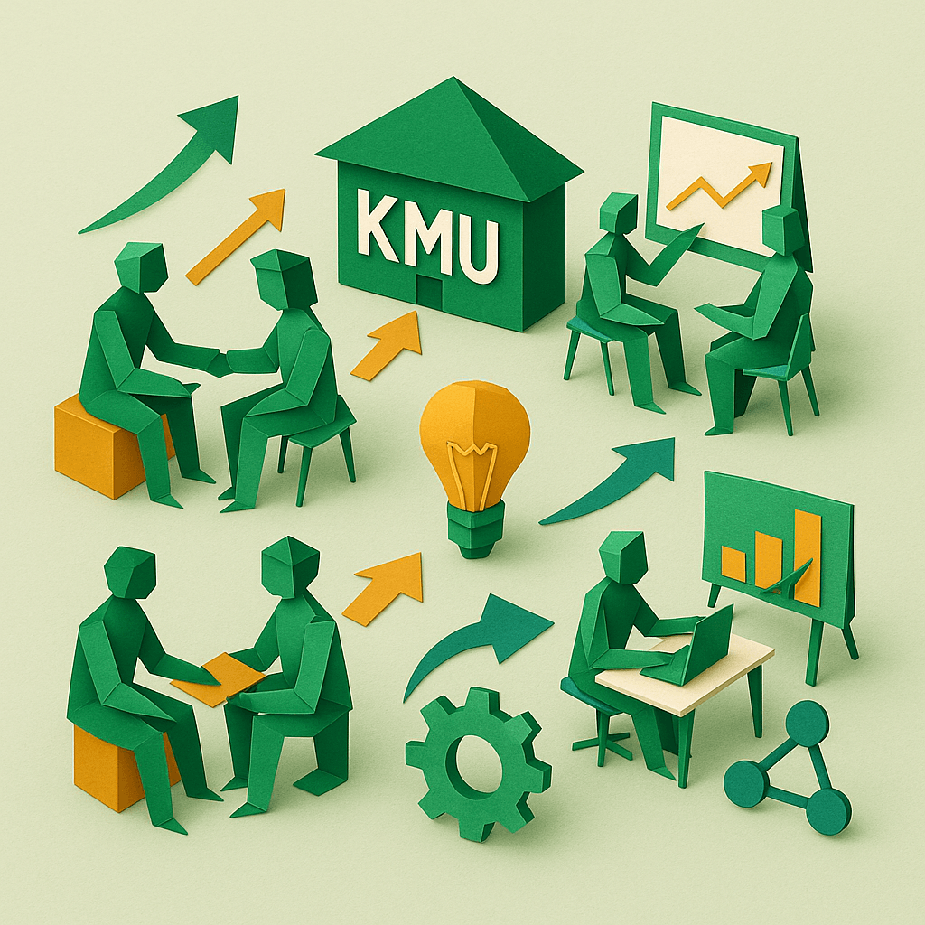 Szenen aus einem KMU in Origami