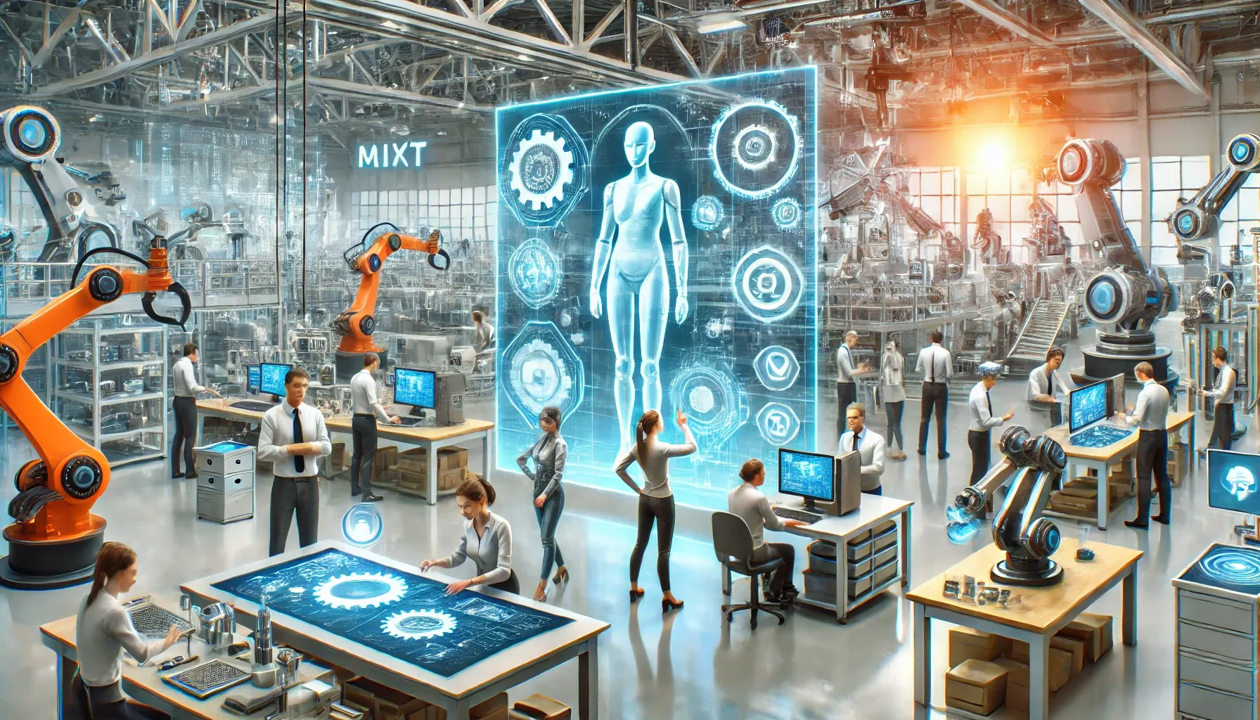 Abbildung: Teams der Produktionstechnik sind vielfältig (Quelle: DALLE)