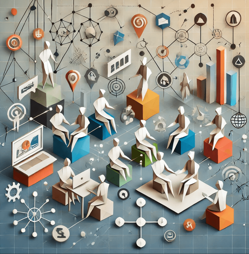 Netzwerkende Team Origami