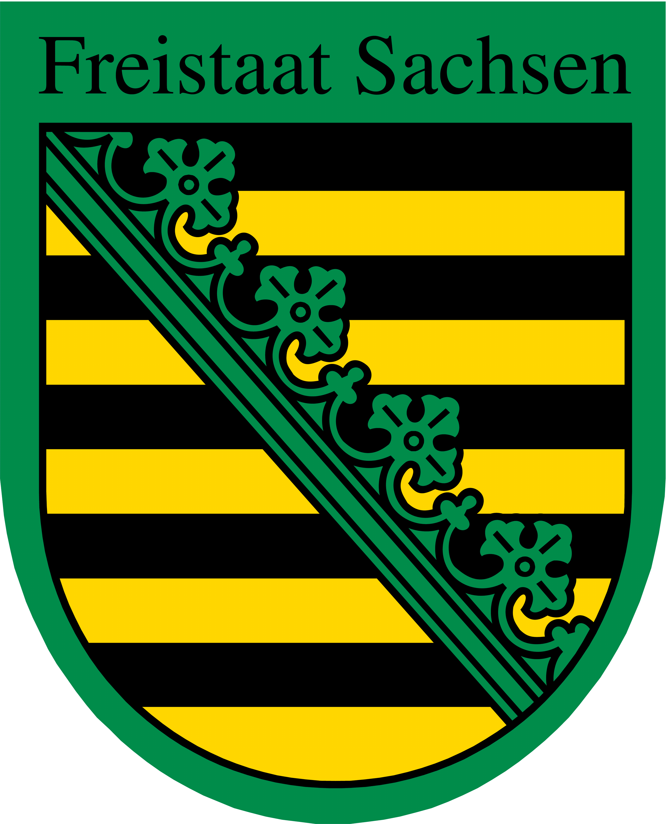 Freistaat Sachsen Logo Wappen